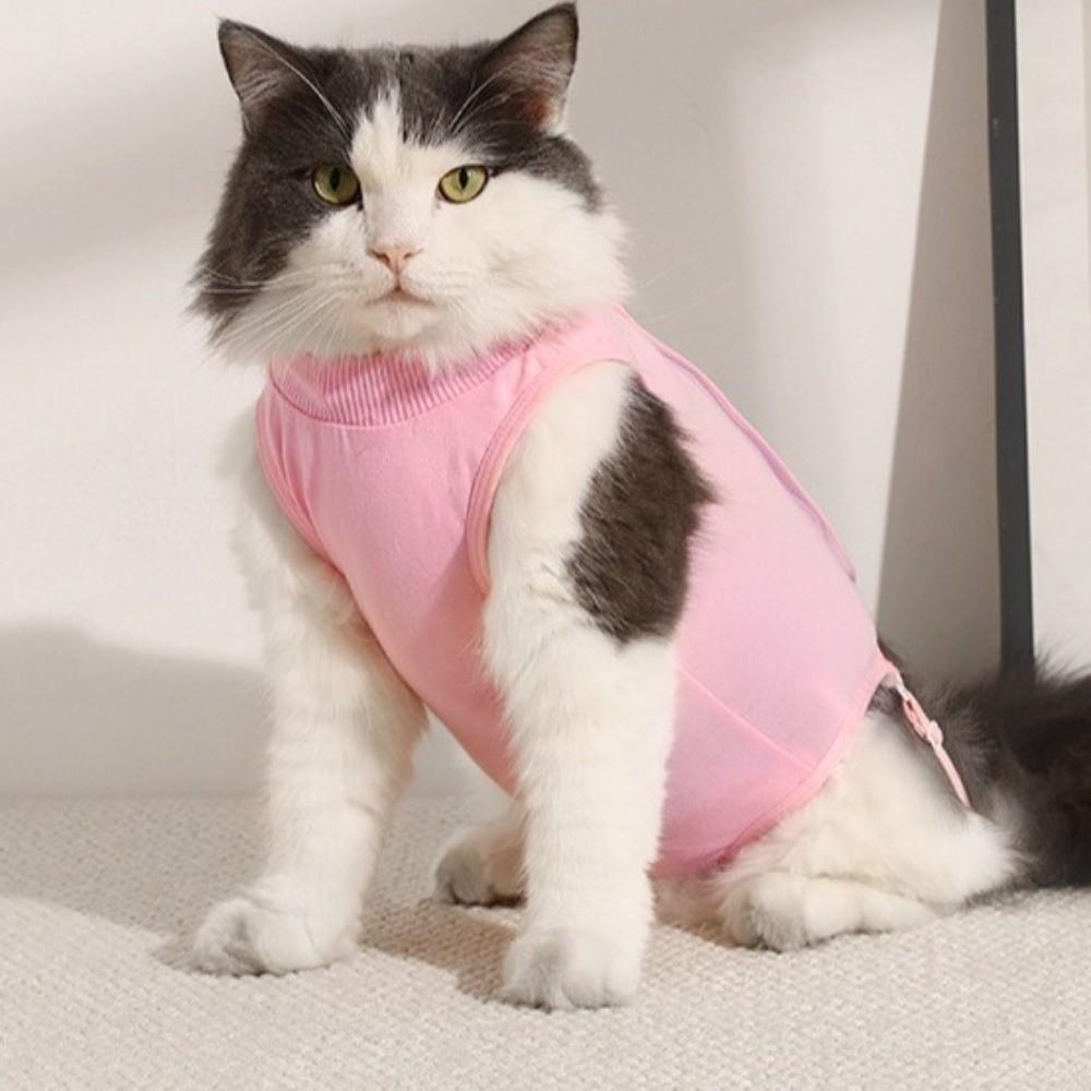 Comfortable Cat Recovery Suit Soft Cat Jumpsuit Pet Clothing Cat Sterilization Suit Pet Supplies