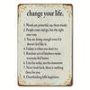 Lustiges Motivations-Blechschild 20x30 Retro Vintage Metall Wandkunst Inspirierendes Zitat Dekor