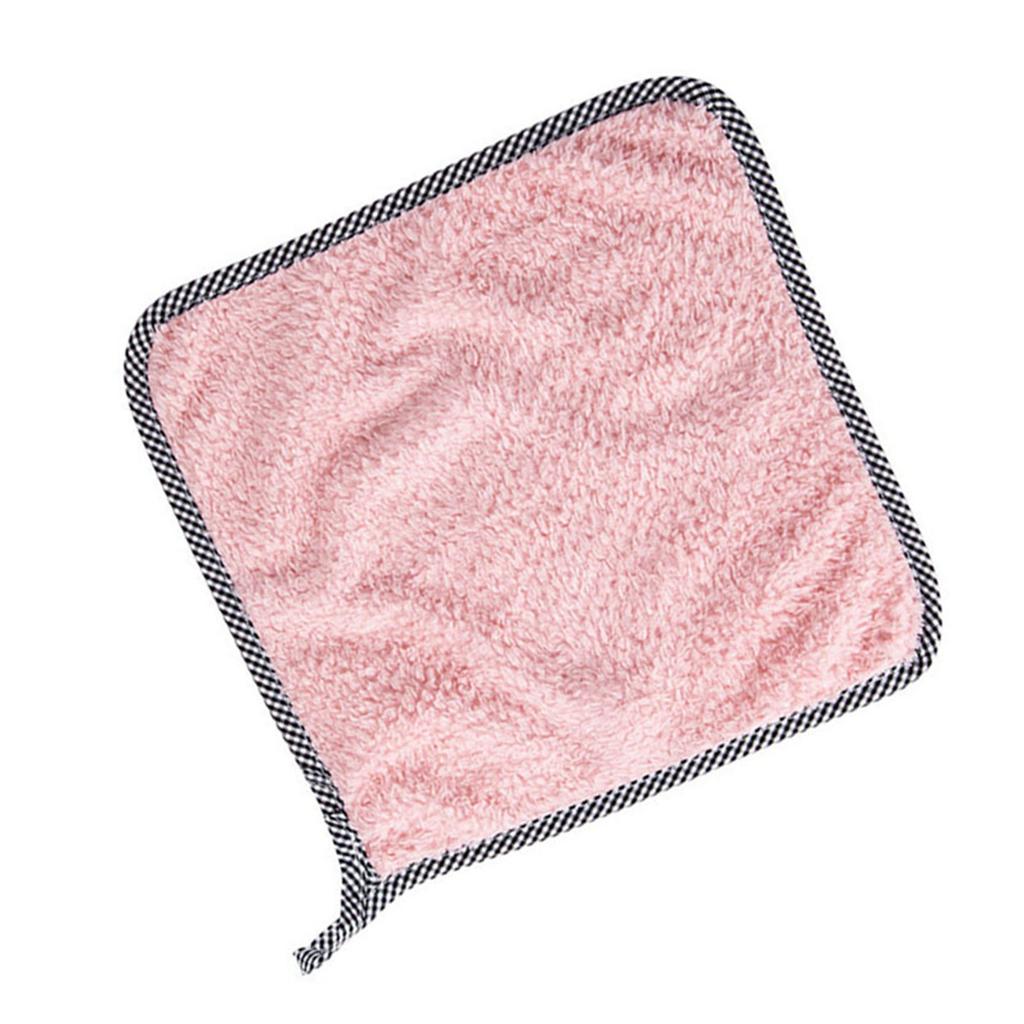 Hanging Hand Towel Coral Fleece Multipurpose Absorbent Cleaning Cloth Dishcloth for Home Kitchen