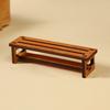 Mini Rocking Chair Ornament 1:12 Scale Premium Synthetic Wood Lightweight Miniature Furniture Fairy Garden Photography Props