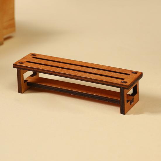 Mini Rocking Chair Ornament 1:12 Scale Premium Synthetic Wood Lightweight Miniature Furniture Fairy Garden Photography Props