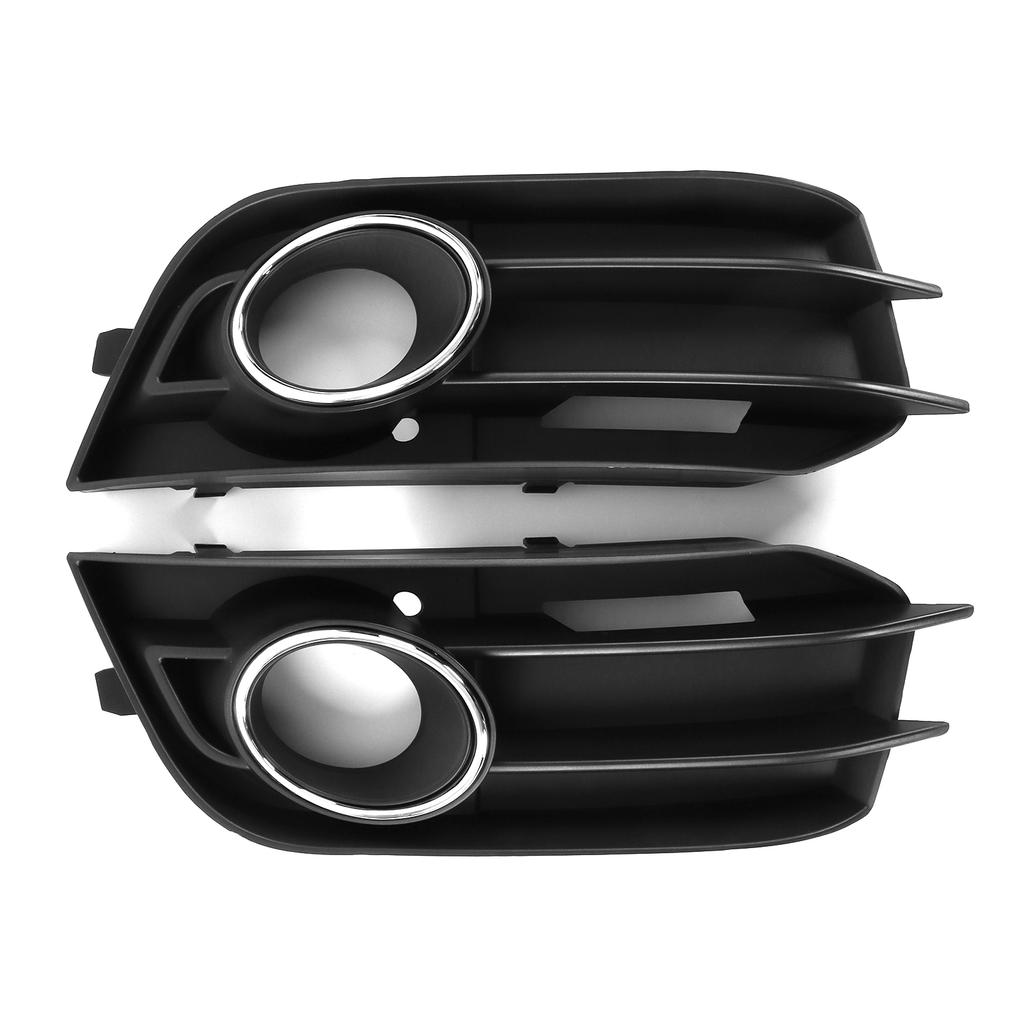 Pair Front Bumper Fog Light Grilles Black 8X0807681A Replacement for A1 Cool Hatchback 2?Door 2014