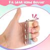 *4Keys Mechanical Keyboard Keychain Fidget Toy,Stress Relief Finger Press Button Anti-Anxiety Office Calming Decompression Toy