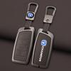 Zinc Alloy Leather Car Remote Key Case Cover Shell Fob For Changan Hunter F70 Cs35 Cs75 Plus Cs85 Coupe Cs95 Protector Keychain