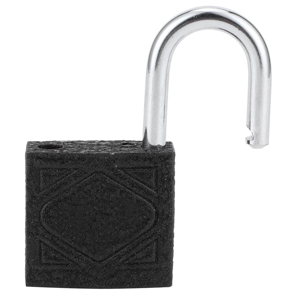 Padlock Brass Core and Thickened Black Iron Door Lock for Home Dormitory Portable Padlock50mm