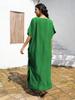 Plus Size Rayon Embroidered Beach Dress - Women's Sun Protection Cover-Up