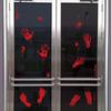 Funny Halloween Bloody Handprint Stickers Happy Halloween Decoration  Halloween Decor Gifts