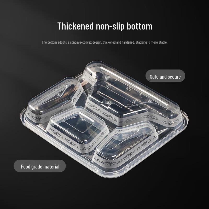 Gagaxiong Disposable Divided Meal Prep Containers