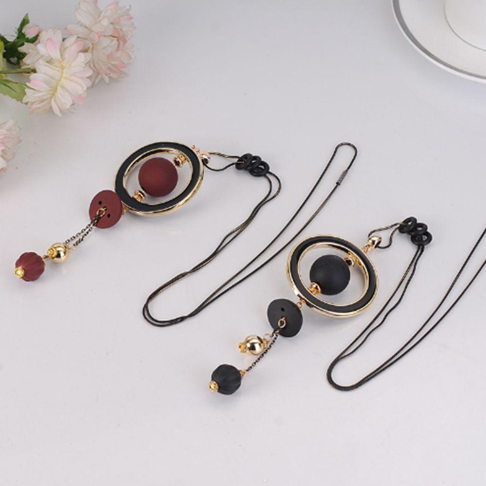 

Fashion Girl Wood Jewelry Long Sweater chain Necklace Wood Beads Pendant чёрный