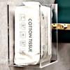 1PCS Wall Mount Paper Towel Dispenser Clear Transparent Folded Paper Towel Holder Acrylic Hand Tissue Napkins Box Restroom