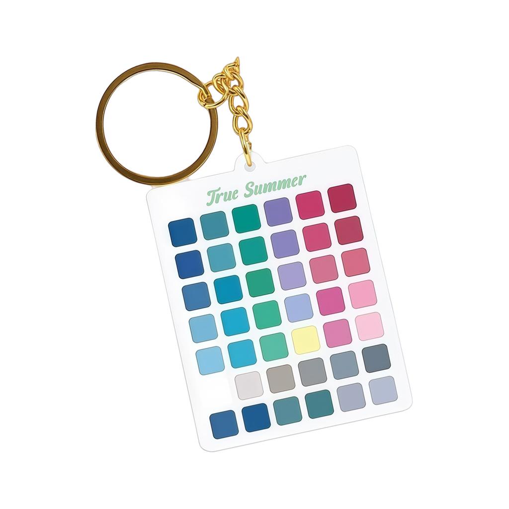 Season Color Analysis Keychain Color Guide Keychain Travel Essential For Makeup Artists And Style Consultants