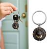 Stylish 2D Flat Black Cats Keychain Inspire by Egyptian Culture for Fashion and Decoration