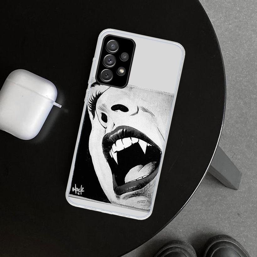 Gothic Vampire Scarlet Art Phone Case for Samsung Galaxy A17 A16 A26 A36 A56 A57 A37 A15 A25 A35 A55 A14 A24 A34 A54 A13 A23 A33