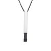 NEWNORTH Custom Name Necklace Stainless Steel Jewelry Laser Engraved Custom Name Retractable Hidden Pendant Bar Necklace for Men