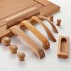 Kitchen Door Parts Pull Handle Knobs Wooden Cabinet Knob Furniture Hardware Drawer Wood Handles