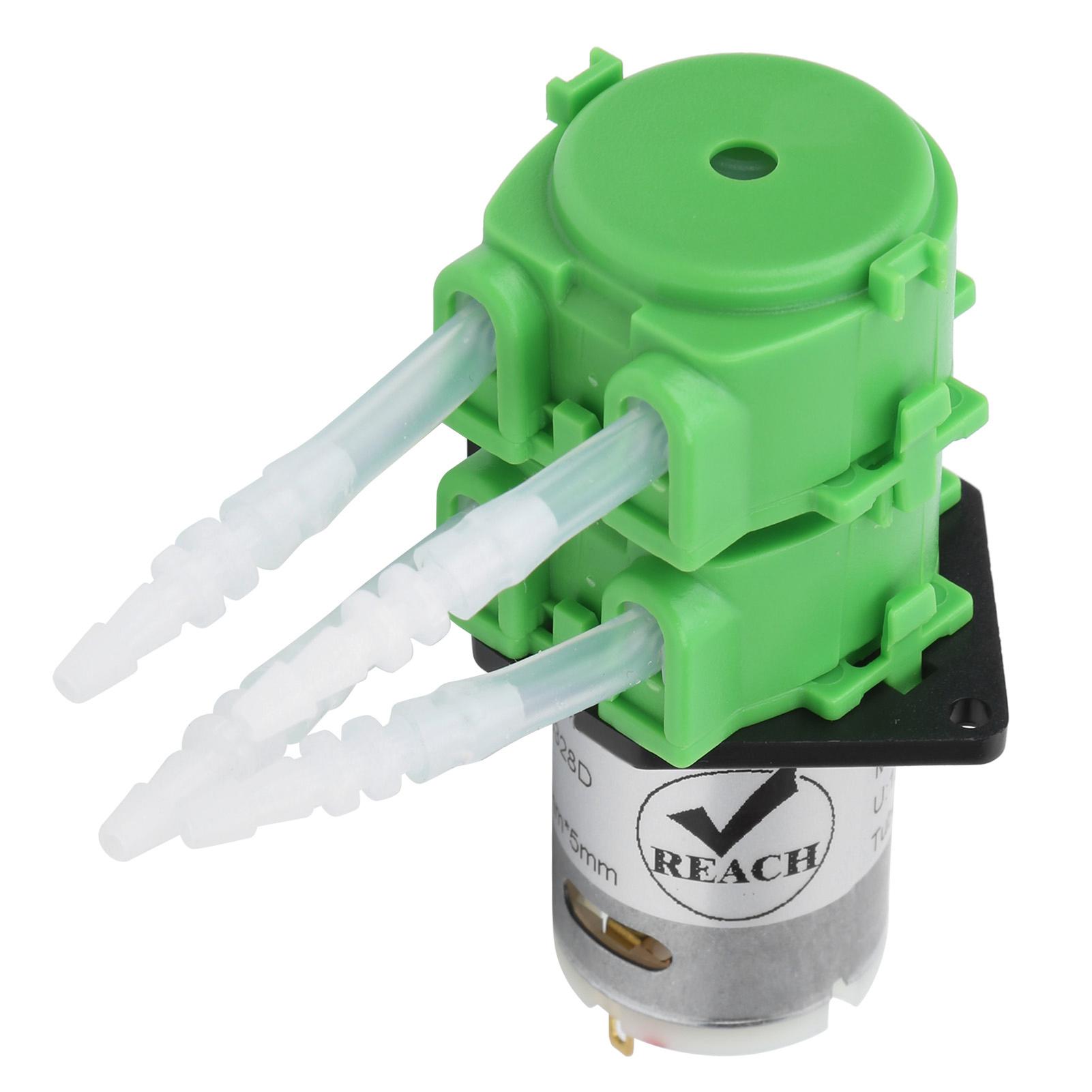 Vlakke Peristaltische Pomp Dubbele Kop Vloeibare Water Dosering voor Vissen Aquarium Circulatie 3x5