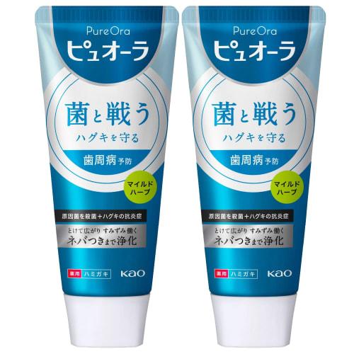 

[Bulk Purchase] Kao Pyuora Medicated Toothpaste, Mild Herb, 115g x 2