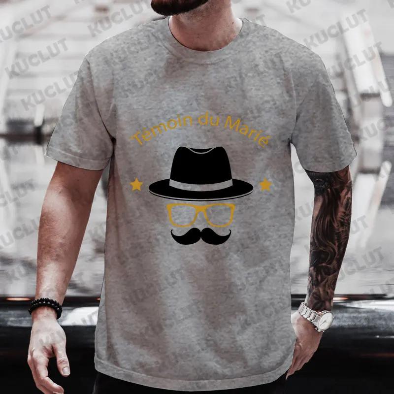 French Men Single Farewell Bachelor Stagparty Tees Future Team Groom Squad Evg Tops Groomsman Wedding Party T Shirt Short Sleeve