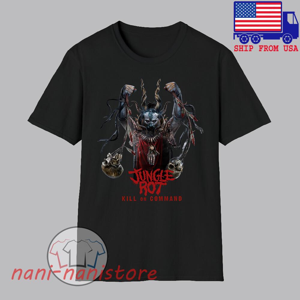 

Jungle Rot Kill on Command Men#039;s Black Size S5XL Unisex T-Shirt S