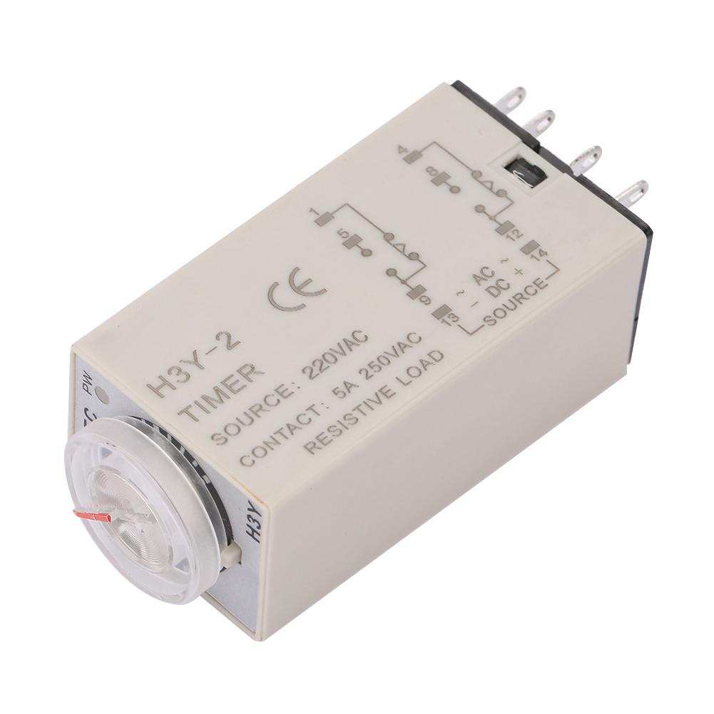 10 SECOND 220 VAC TIME RELAY H3Y-2 WITH Low Power Consumption per Pin High Performance Work with Stable for AC Circuit