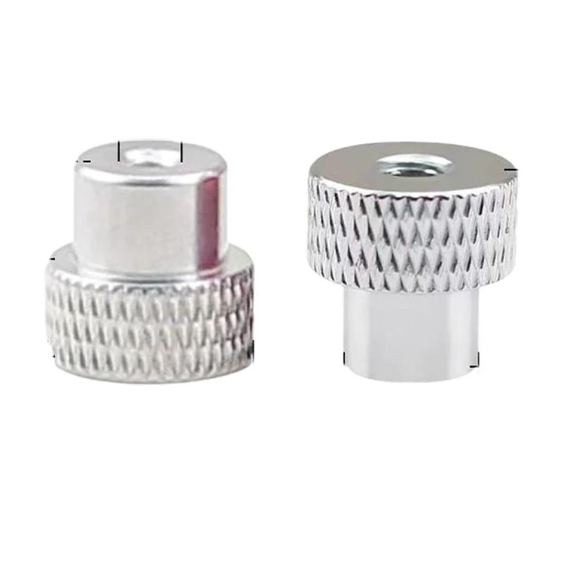 10pcs M3 M4 Through Hole Hand Nut Knurled Aluminum Thumb Nut for Locking Airframe Aluminum Alloy Tighten Hand Nut