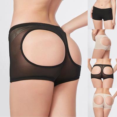 Women's Sexy Butt Lifting Pants Mesh Show Butt Boxer Leggings Body Sculpting Belly Pants