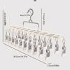 Stainless Steel Sock Dryer 20 Clip Foldable Designs For Vacation Accessory