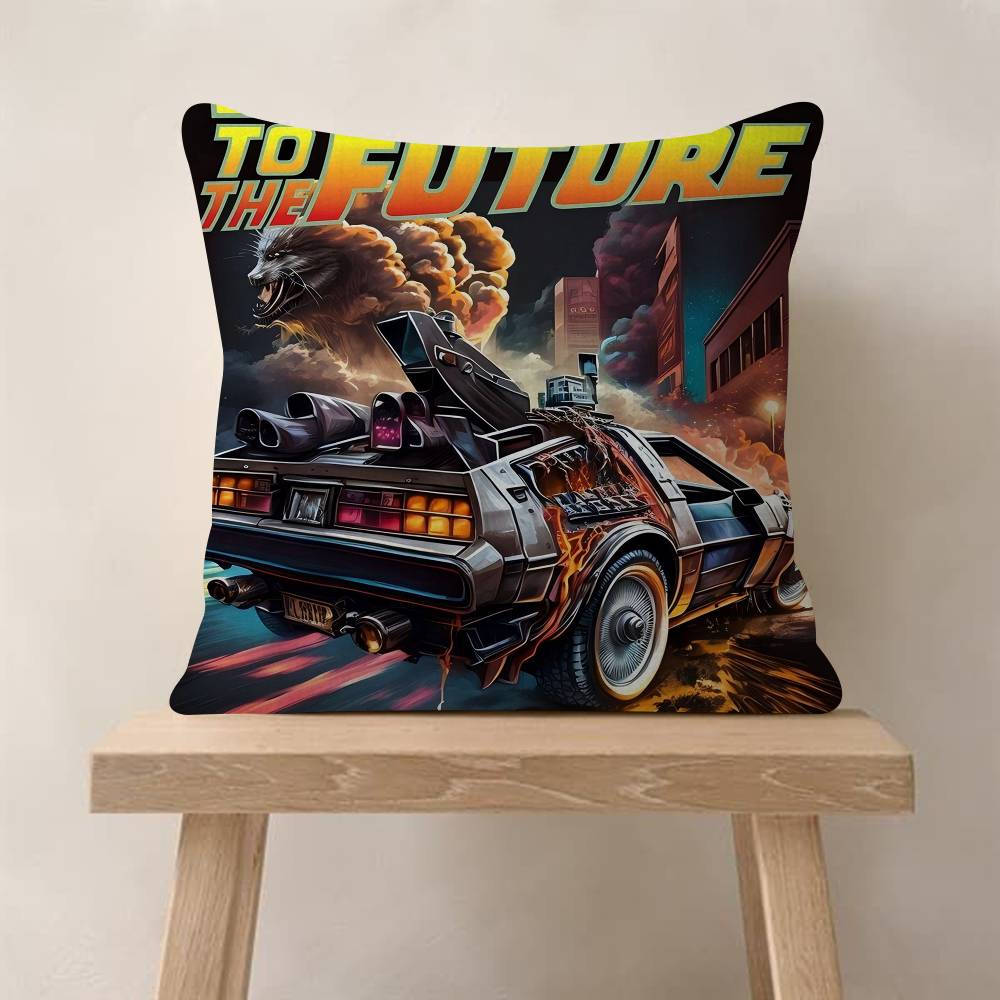 Classic Movies Back To The Future s Pillow Gift Home Office Decoration Bedroom Sofa Car Cushion Cover Case x