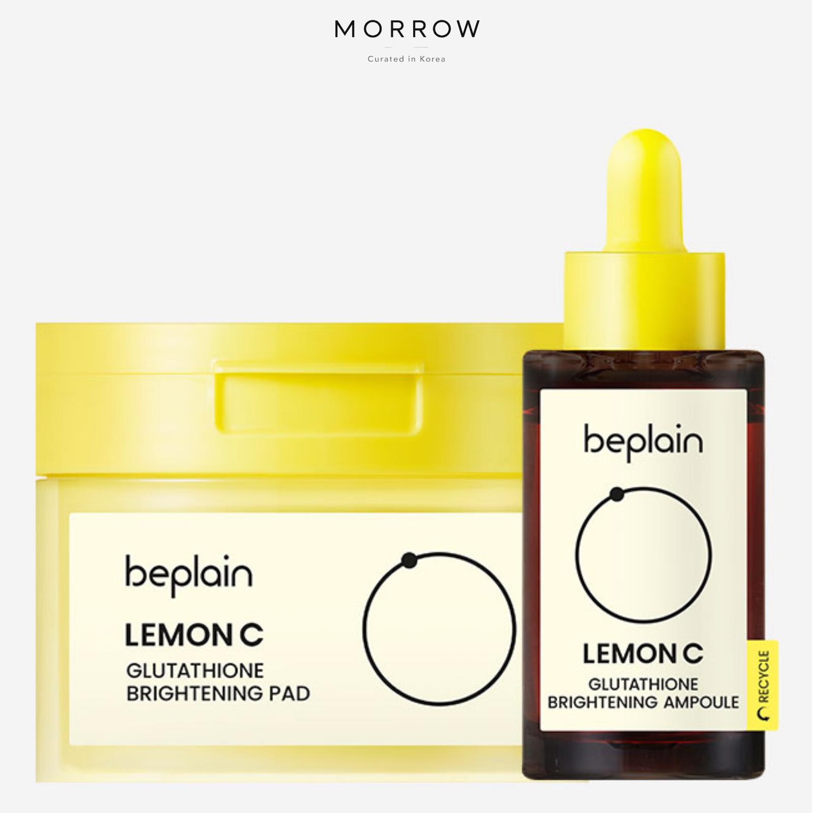 beplain Lemon C Glutathione Brightening Ampoule & Pad Set Dark Spot and Radiance Care 30ml + 70 Pads 30ml + 70Pads