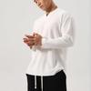 Men's Quick-Dry Striped V-Neck Long Sleeve Loose Fit Sweatshirt