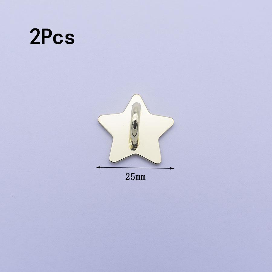 

2Pcs Metal DIY Phone Case Accessories Adhesive Pendant Butterfly Star Moon Base Pendant Universal Hook