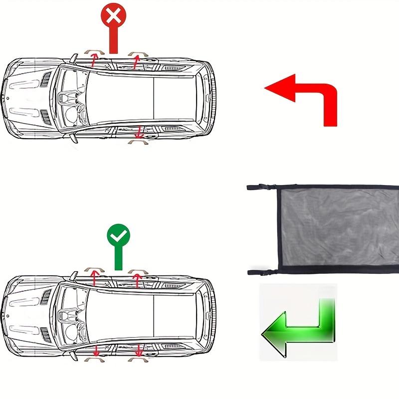 Car Ceiling Storage Net Bag Pocket Roof Net Pocket Hanging Luggage Suspended Network Port Storage Bag Single Layer