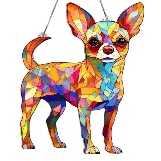 Acrylic Puzzle Suncatcher Dog Cute Panel DIY Sun Catcher Jigsaw Puzzle Window