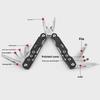 Stainless Steel Multi-Function Folding Pliers with Knife - Outdoor Portable Self-Defense Tool