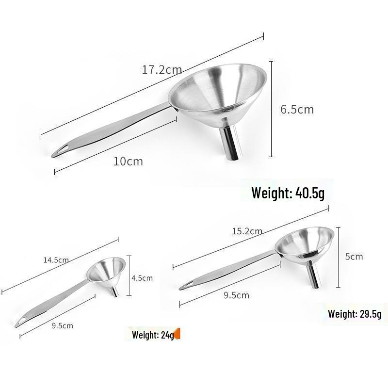 Kleiner konischer Trichter aus 304 Edelstahl - Perfekt für Wein, Öl, Gewürze und das Abfüllen von Flüssigkeiten