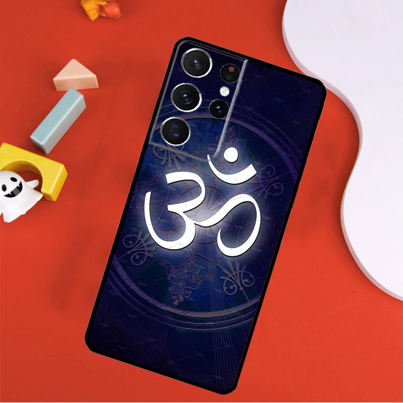 Aum Om Yoga Phone Case For Samsung Galaxy S24 Ultra S25 Ultra S9 S10 S20 S21 S22 S23 Plus S24 FE Cover