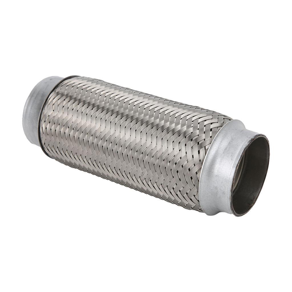 2.5x8in Exhaust Flex Pipe Stainless Steel Braid Flexible Joint Coupling Tube Universal for Car