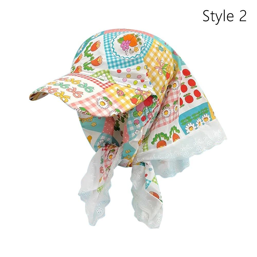 French Retro Headscarf Hat Sweet Loli Baseball Cap Versatile Sun Hat  Outdoor Seaside Vacation