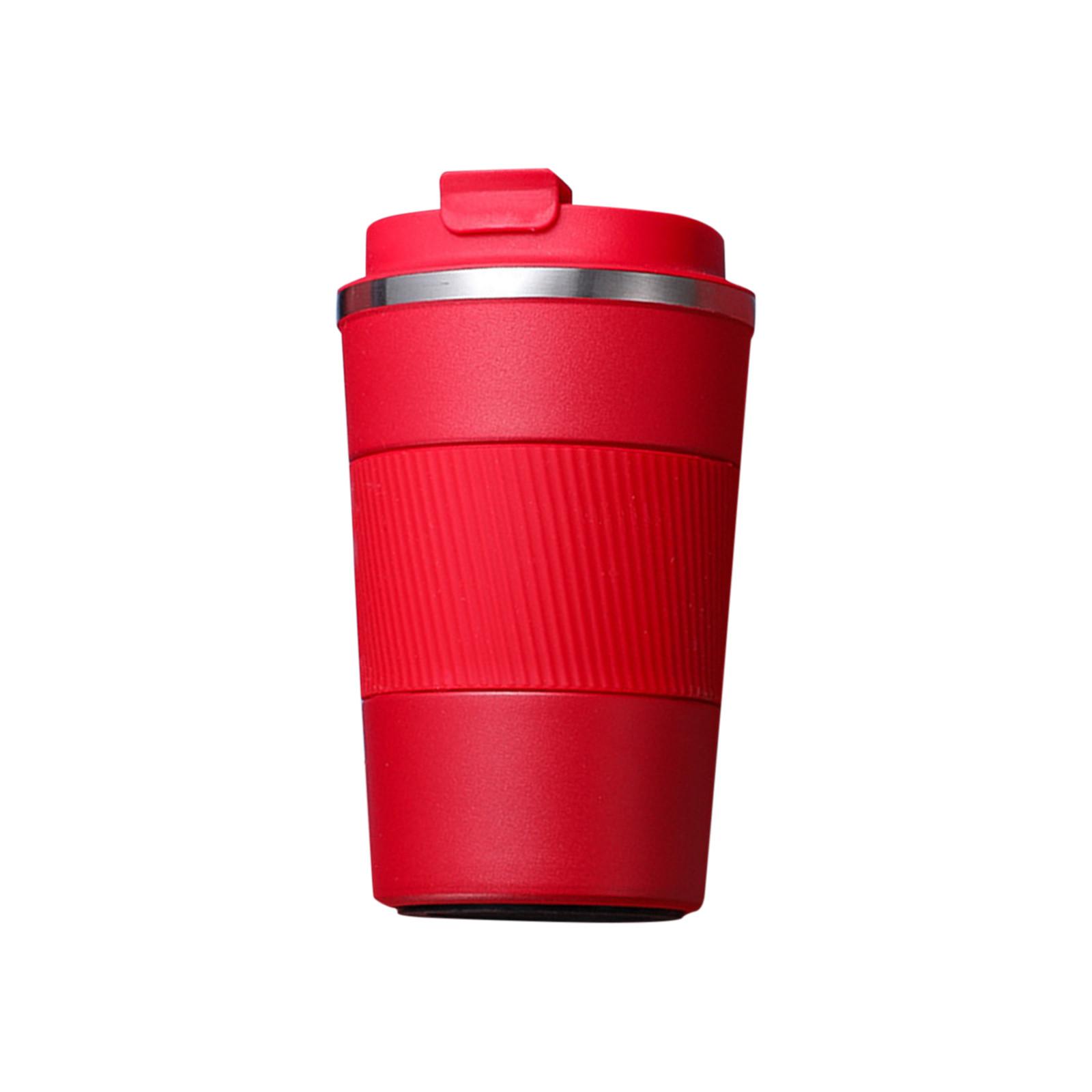 

Изолированная кофейная чашка с крышкой, герметичная кофейная чашка, чашка для горячего и холодного кофе, многоразовая кружка из нержавеющей стали One Size