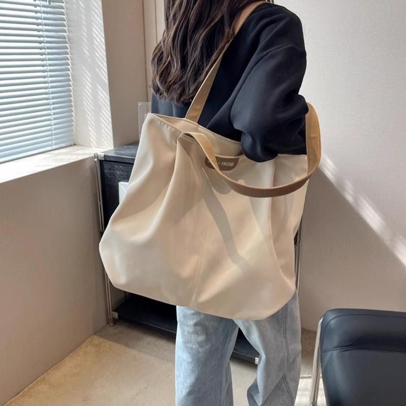 CinvaiKrose Fabric Women's University Student Canvas Bag, Shoulder Bag, Tote Bag, Portable Tote Bag, Shopping Bag Large A039308B6906