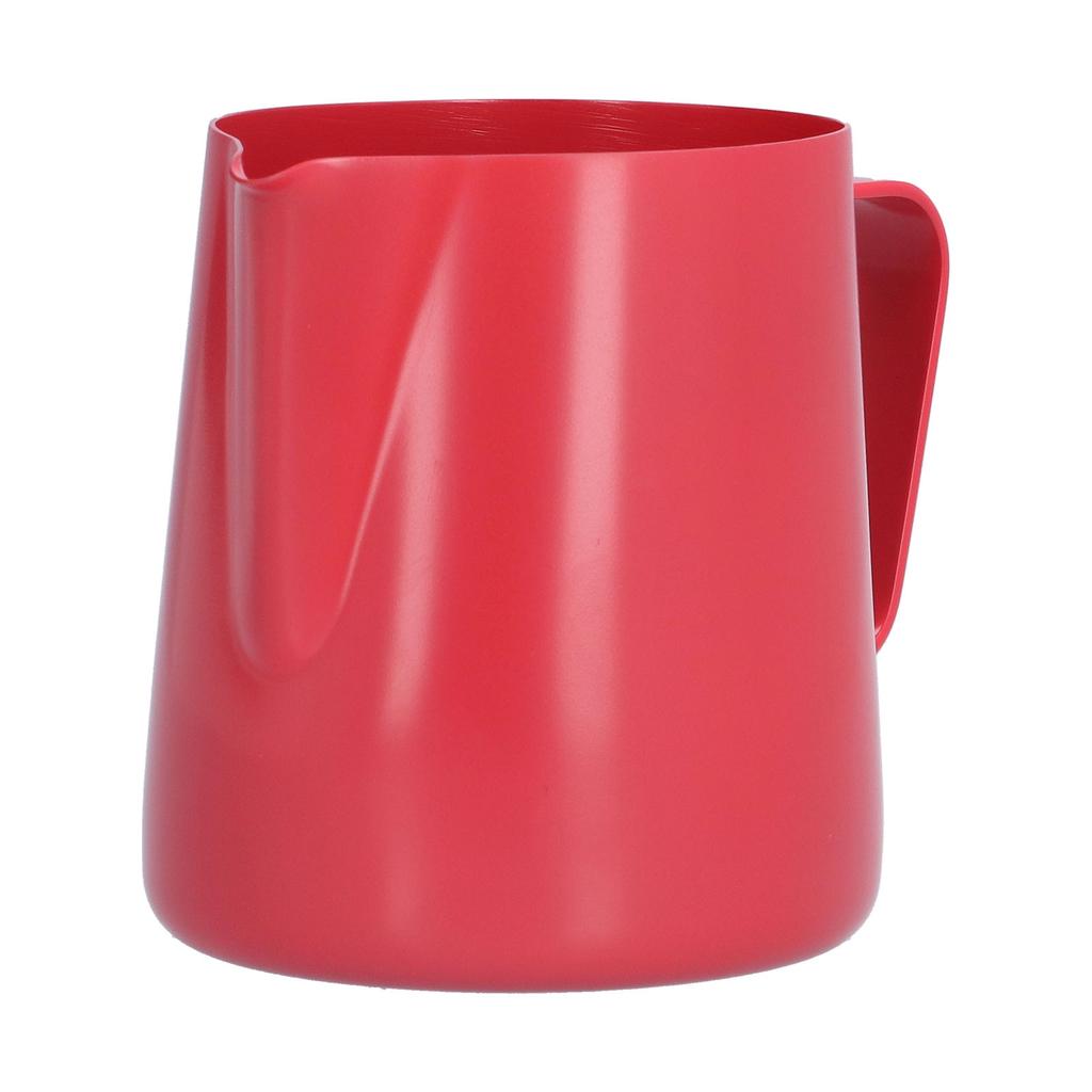 400ml PTFE Pointed Mouth Milk Frothing Jug Stainless Steel Coffee Jug for Home KitchenRed