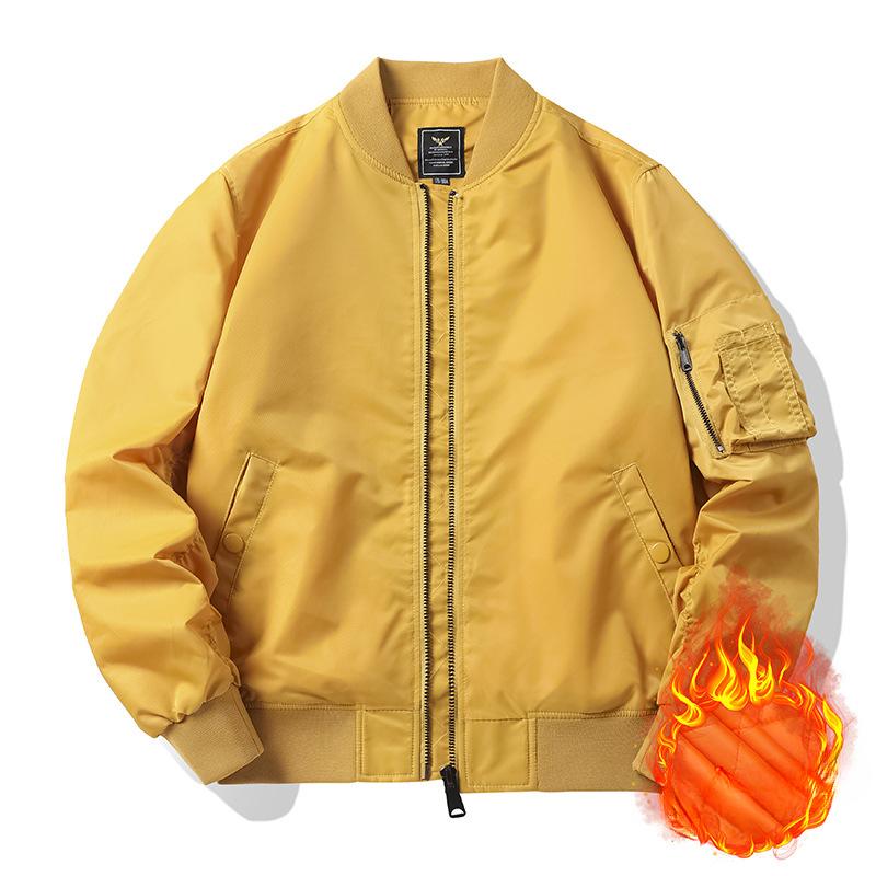 Capispalla Autunno Inverno Giacca Bomber Giacca da Aviatore da Uomo