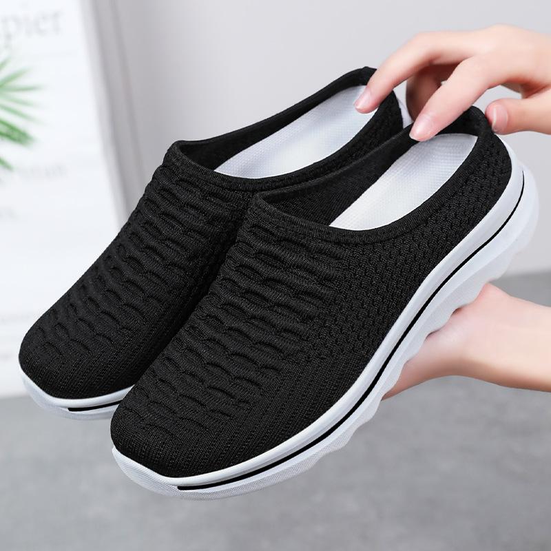 Novo Estilo de Meia-sapatilha de Verão para Mulheres, Sola Macia, Sapatos Casuais Confortáveis, Versátil, Respirável e Sem Cheiro, Sapatos de Moda Femininos