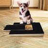 Lima per Unghie per Cani con Base in Legno e Cassetto per Premi Strumento Naturale per Limare le Unghie del Cane con Carta Vetrata Sostitutiva per Tutte le Razze Unghie Senza Stress