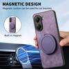 For Xiaomi Poco X7 Pro 5G/Xiaomi Redmi Turbo 4 5G Phone Case with Rotating Kickstand Stress Relief Retro Leather Back Cover