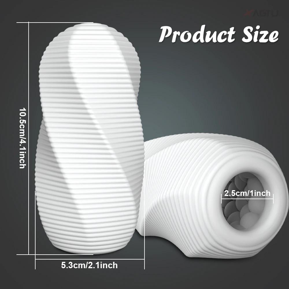 Soft Silicone Male Masturbator Cup Stretchable Masturbation Tools for Men Pocket Pussy Waterproof Sex Toys for Men Adult Goods