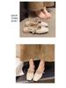 2025 Spring/Summer Women's Low Heel Retro Chain Slippers