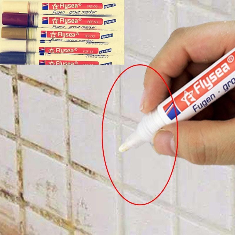 Waterproof and Mildewproof Tile Marker Repair Wall Pen  White Grout Marker Odorless Non Toxic for Tiles Floor