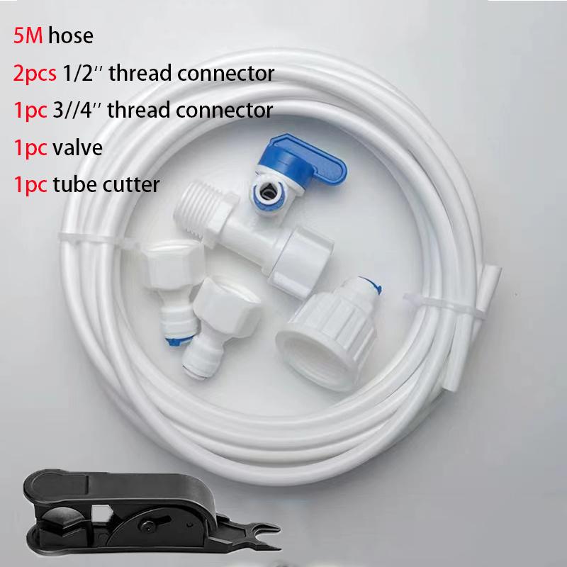 

1/4 Water Inlet Pipe Universal Connection Kit For Refrigerators Reverse Osmosis Systems Water Inlet Hose Connectors 1/4