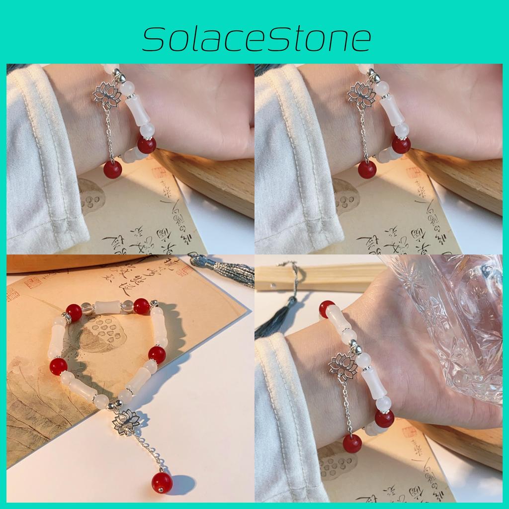 Stilvolles chinesisches Sommer-Lotusblumen-Armband Modernes geometrisches Damen-Accessoire Mode